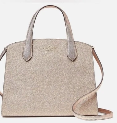 Cartera Cartera Kate Spade NY Holiday Popular Rosa Brillo/Oropel con Bandolera Foto 1 de 4