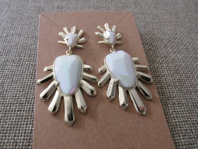 Kendra Scott Grayson Sunburst Iridescent Opalite Illusion Statement Earrings - Image 1 of 4