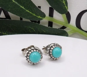 ❤️Genuine Pandora Turquoise December Birthstone Stud Earrings S925 ALE ❤️ - Picture 1 of 10