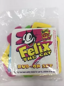 WENDY'S "FELIX IL GATTO-RUB-ON SET" NUOVO! MAI APERTO!! - Foto 1 di 4