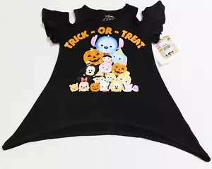 Halloween Disney Tsum Tsum Youth Girls Tunic T-shirt (SIZES: XSmall-Medium) NEW! - Picture 1 of 2