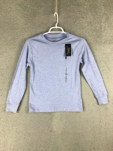 Banana Republic Boys Long Sleeve Crew Neck Pullover Blue T Shirt Size S 8 NWT - Picture 1 of 10