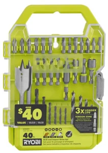 RYOBI - A98401 - Drill and Impact Drive Kit - 40 Piece - Picture 1 of 1