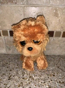 TY Beanie Boos 6" Barley Chow Perro Peluche Marrón Boo Brillo Ojos 2016 #131 - Imagen 1 de 10