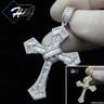 Iced Out Moissanite Cross Pendant: 925 Sterling Silver Hip Hop Jewelry