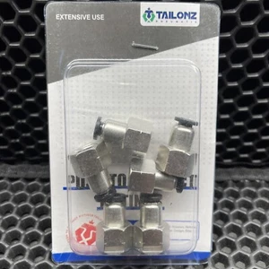 6 TAILONZ PNEUMATISCHE PCF 1/4-N2 Push Connect Fittings SG-013 USA Kostenloser Versand - Bild 1 von 2