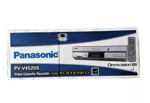Panasonic VCR PV-V4525S HI-FI Stereo Omnivision VHS New - Picture 1 of 3