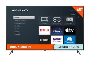 NEW 65 inch Class 4K UHD (2160P) LED Roku Smart Television HDR Big Screen TV - Picture 1 of 12