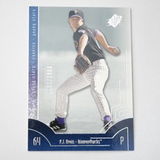 2002 SPx Arizona Diamondbacks Baseball Card #100 P.J. Bevis YS Rookie /1800