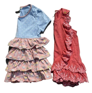 Matilda Jane Dresses Multicolor Ruffles Girl Size 14 (Lot of 2) - Picture 1 of 13