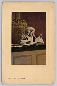 Tarjeta postal de pintura dirigiendo el jurado 1911 - Imagen 1 de 2