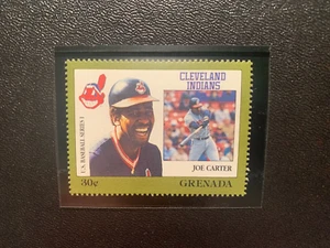 1988 Joe Carter Cleveland MLB Baseball Series 1 Grenada Perforated Stamp MNH - Picture 1 of 1