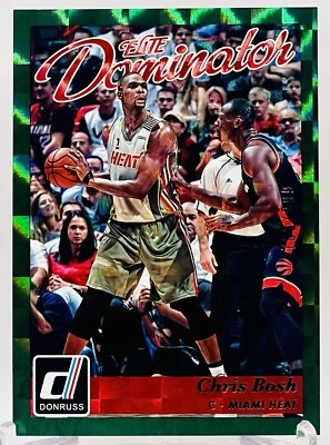 Donruss Elite Dominator Green #9 2015-16 Chris Bosh Miami Heat Foto 1 de 2