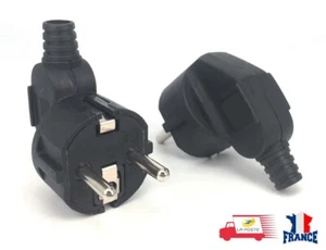 Prise Fiche Secteur électrique Mâle 250V 16A 4.8mm - Imagen 1 de 7