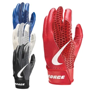 Nike Force Edge Faux Leather Baseball Gloves, Batting Gloves - Picture 1 of 5