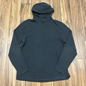 Lululemon Shift Stitch Thermal Waffle Knit Pullover Hoodie Black Men’s XL - Picture 1 of 12