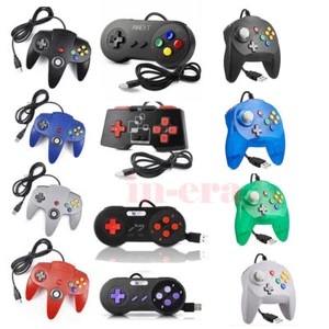Controlador clásico USB con cable SNES N64 Jopypad para Windows PC/MAC Gamepads EE. UU. - Imagen 1 de 65