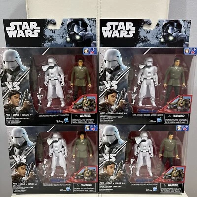 Figura Snowtrooper Office vs POE DAMERON Star Wars Rogue One 3 3/4" paquete de 2 2016 Foto 1 de 4