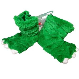 Carter's Green Monster Feet House Shoes, Size Small 5/6 Toddler Slippers - Picture 1 of 8