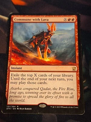 Commune with Lava - Dragons of Tarkir Magic the Gathering MTG - Image 1 of 3