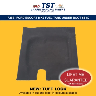 MOULDED CAR CARPET FITS (F26B) FORD ESCORT MK2 FUEL TANK UNDER BOOT 68-80 - image 1 of 2