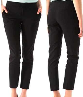 Pantalones de pierna recta para mujer Theyskens' Theory en negro, talla 6 Foto 1 de 4