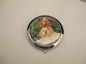 Rhodium Plated Compact Mirror Many Designs To Choose From New - Picture 1 of 6