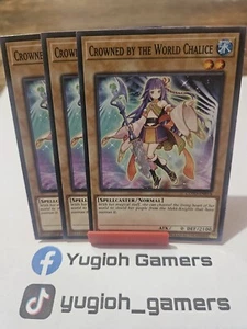 Yu-Gi-Oh Crowned By The World Chalice X3 COTD 1st Edition Common Light Played  - Picture 1 of 1