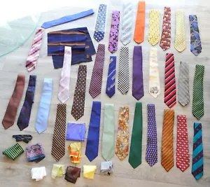LOT OF 32 LUXURY SILK TIES brioni kiton max dietl ascot armani italo feretti tie - Imagen 1 de 23