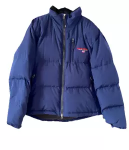 RALPH LAUREN Polo Sport Gr. XL Daunen Thermo Puffer Jacke blau Kapuze Vintage - Bild 1 von 18