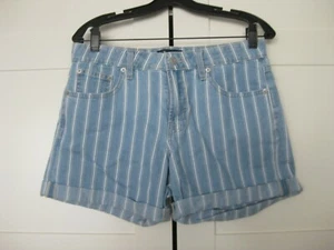 GAP: WOMEN’S DENIM STRIPED SHORTS – SIZE 6 / 28 - Picture 1 of 5