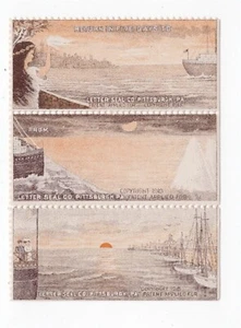 1913 LETTER SEAL CO PITTSBURGH PA POSTER STAMPS SHIPS - Picture 1 of 1