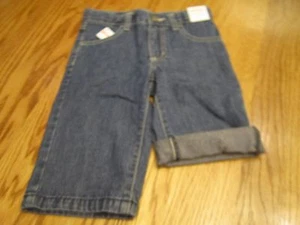 NEW!!! Gymboree Toddler Boys Size 4T Blue Denim Shorts Adj Waist Rolled Cuffs - Picture 1 of 9