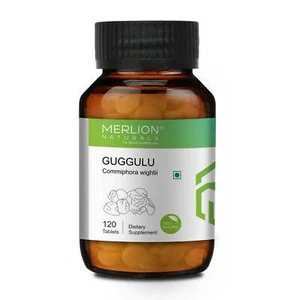 Guggulu Tablets, Commiphora wightii, 500mg x 120 Tablets - Bild 1 von 5