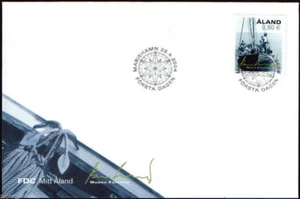 Aland - "ANCHOR ~ SHIP ~ LONGBOAT ~ MY ALAND" FDC First Day Cover 2004 - Picture 1 of 2