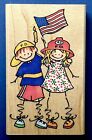New! Police Fire Department Kids By Penny Black 4Th July Flag America Girl Boy