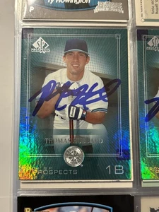 THOMAS HUBBARD AUTOGRAPHED SIGNED 2004 SP PROSPECT CARD COA - Picture 1 of 1