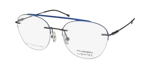 NEW LIGHTEC 30219L EYEGLASSES METAL & PLASTIC FULL-RIM UNISEX GB08 PILOT FRANCE - Picture 1 of 8