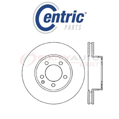 Centric C-TEK Drilled Disc Brake Rotor for 2010-2016 Mercedes-Benz C250 1.8L xg Foto 1 de 4