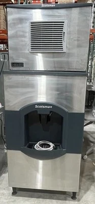 Scotsman C0330MA-1E 400 lb Full Cube Ice Machine w/ Ice Dispenser-22021320014229 - Image 1 of 2