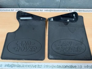 Land Rover Defender 90 Tdci Puma Td5 Genuine Rear Mud Flaps Pair - Picture 1 of 2