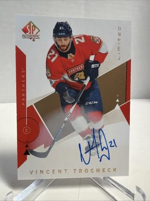 2018 SP AUTHENTIC #17 VINCENT TROCHECK LIMITED AUTO - Image 1 of 2