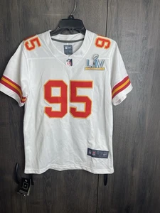 Nike NFL Kansas City Chiefs Chris Jones #95 Super Bowl LIV Jersey Youth Large - Picture 1 of 11