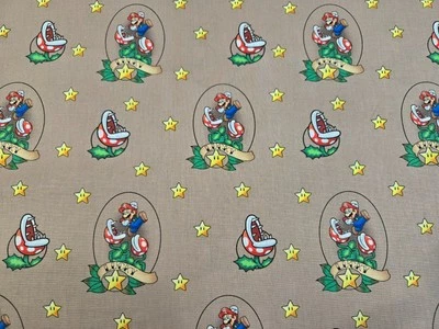 Nintendo Super Mario Luck Mario Springs Creative  Cotton Fabric FAT QUARTER - Image 1 of 4