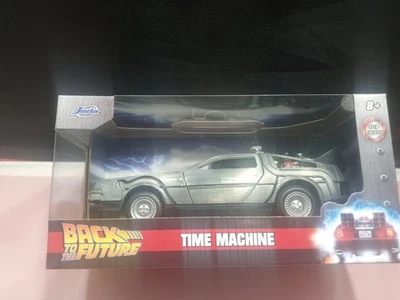 Máquina del Tiempo Regreso al Futuro Diecast Escala 1:32 Jada Juguetes Edades 8 en adelante Raro Foto 1 de 3