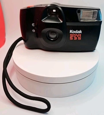 Kodak Star 535 35 MM Film Point & Shoot Camera Black Tested & Working - Image 1 of 4