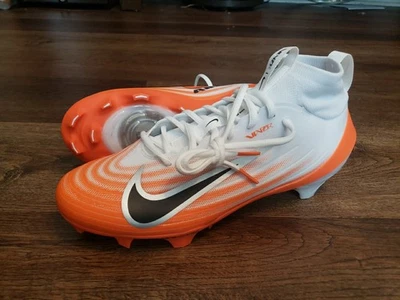 Size 9 Nike Air Zoom Vapor Pro 1 Orange White Football Cleats HM8850-103 Men's - Image 1 of 4