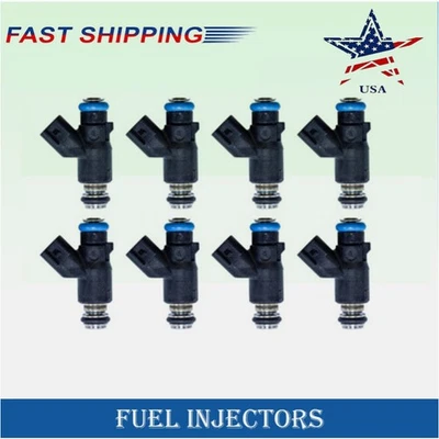 8*Fuel Injectors 96lb For CHEVROLET Silverado 4.8 5.3 6.0 Turbo High OHMS 1000cc - Image 1 of 4
