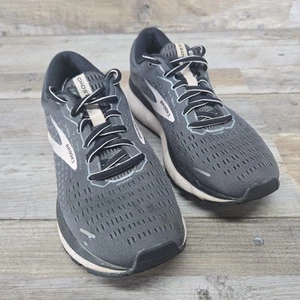 Brooks Ghost 13 Womens Size 8 B Gray Pink Road Running Trainers Comfort - Picture 1 of 15
