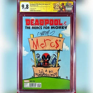 DEADPOOL & THE MERCS FOR MONEY #1 VARIANTE CGC 9.8 SS SKOTTIE YOUNG FABIAN 2X - Imagen 1 de 2